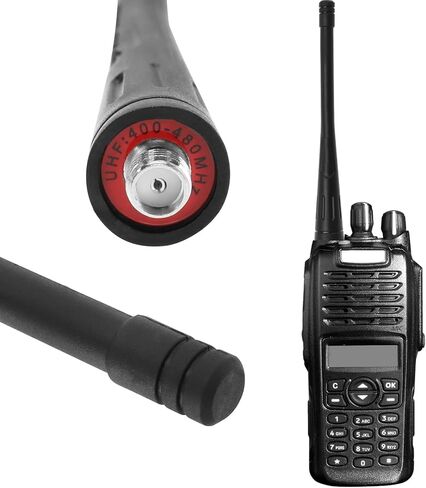SING F LTD 4 قطع أحادية النطاق UHF 400-480 ميجا هرتز SMA-أنثى هوائي متوافق مع راديو Baofeng ثنائي الاتجاه BF-888S/BF-777S/BF-666S مقاومة 50 أوم 11.5 سم in Kuwait