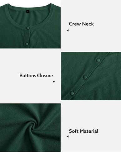 Newshows Cropped Cardigan Sweaters for Women 2023 Crew Neck Button Down Open Front Knit Bolero Shrugs in Saudi Arabia