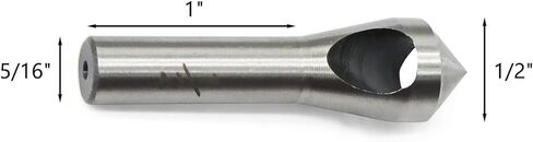 حوض غاطس من الفولاذ الكوبالت من Wulankd، لقمة غاطسة ذات طرف واحد، لمسة نهائية غير مطلية (لامعة)، زاوية نقطة 82 درجة، ساق دائرية 5/16 بوصة، قطر الجسم 1/2 بوصة in Kuwait