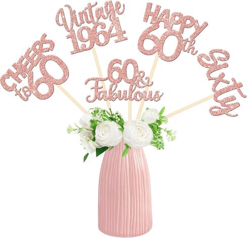 15 PCS 100th Birthday Centerpiece Sticks One Hundred Happy 100th Vintage 1925 Table Flower Centerpieces Sticks Cheers to 100 Fabulous Floral Decorations for 100th Birthday Party Supplies Gold in Saudi Arabia