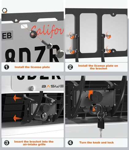 Front License Plate Holder for Tesla Model Y 2021 to 2024 in Saudi Arabia