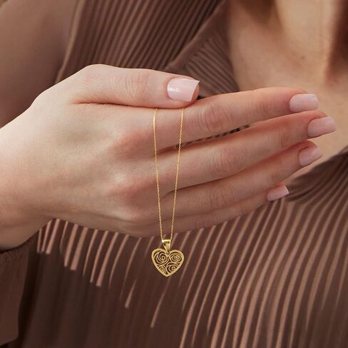 Ross-Simons Italian 14kt Yellow Gold Openwork Heart Pendant Necklace. 16.5 inches in Saudi Arabia