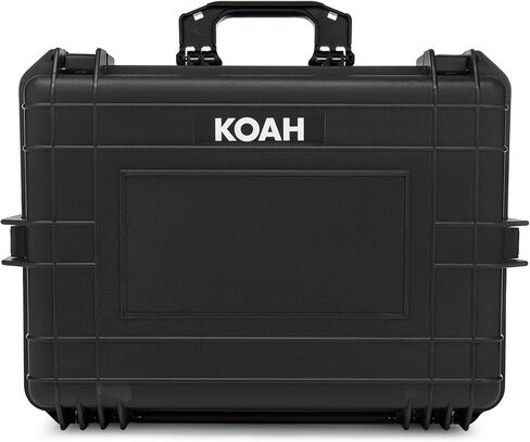 حافظة Koah صلبة مقاومة للعوامل الجوية مع رغوة قابلة للتخصيص (22.4 × 16.7 × 8.5 بوصة خارجية، 19.9 × 13.9 × 7.6 بوصة داخلية) in Kuwait