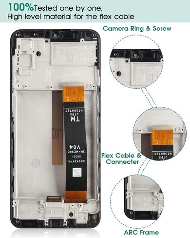 لشاشة Samsung Galaxy M23 البديلة لشاشة Samsung M23 LCD لشاشة SM-M236B SM-M236B/DS محول رقمي لشاشة اللمس استبدال أجزاء إصلاح مع إطار in Saudi Arabia