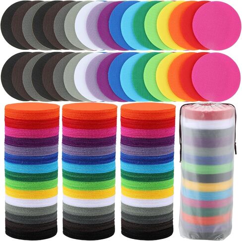 240 قطعة من علامة السجاد المنقطة على الأرض، علامة دائرة للسجاد لديكور الفصل الدراسي، مستلزمات معلم المدرسة الابتدائية، ديكور الفصل الدراسي للحضانة الابتدائية، 4 بوصة (متعدد الألوان) in Kuwait