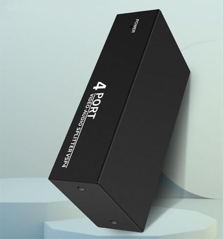4 منافذ 3RCA AV كابل الصوت والفيديو الفاصل 1 في 4 خارج 1 في 2 خارج مشغل DVD وحدة تحكم ألعاب صندوق التلفزيون شاشة تلفزيون خارجية جهاز عرض مركب AV محول محول in Saudi Arabia