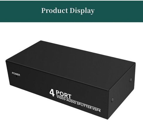 4 منافذ 3RCA AV كابل الصوت والفيديو الفاصل 1 في 4 خارج 1 في 2 خارج مشغل DVD وحدة تحكم ألعاب صندوق التلفزيون شاشة تلفزيون خارجية جهاز عرض مركب AV محول محول in Saudi Arabia