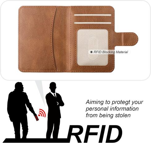 حافظة محفظة Bocasal لهاتف iPhone 13/14 متوافقة مع MagSafe المغناطيسي RFID حافظة قابلة للفصل من جلد البولي يوريثان الفاخر مع فتحات للبطاقات وحامل مسند وشحن لاسلكي 6.1 بوصة (بني) in Saudi Arabia