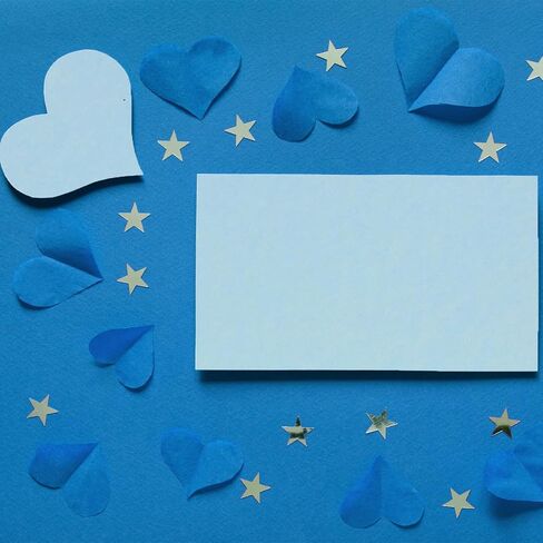 PA Paper Accents Heavyweight Smooth Cardstock 8.5" x 11" Moon Blue, 100lb colored cardstock paper for card making, scrapbooking, printing, quilling and crafts, 25 piece pack in Saudi Arabia