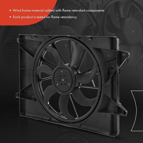 مجموعة مروحة تبريد رادياتير المحرك A-Premium مع محرك بدون فرش متوافقة مع موديلات مختارة من كرايسلر - باسيفيكا 2017-2022، فوييجر 2020-2022 in Saudi Arabia