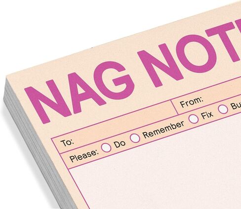 1-Count Knock Knock Nag Note to Do Sticky Note Pad, 3 x 3-inches, 100 Sheets (Pastel Edition) in Saudi Arabia