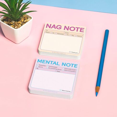1-Count Knock Knock Nag Note to Do Sticky Note Pad, 3 x 3-inches, 100 Sheets (Pastel Edition) in Saudi Arabia