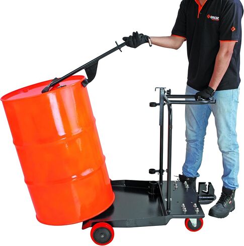 Groz 44431 Material Handling Trolley Suitable for 180 kg Drum in Saudi Arabia