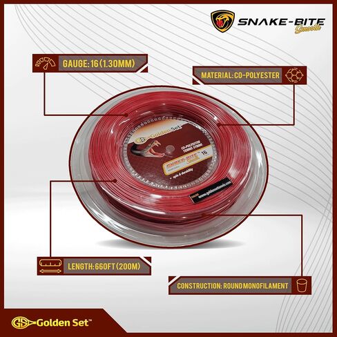 Snake Bite Smooth Polyester Tennis String in Saudi Arabia