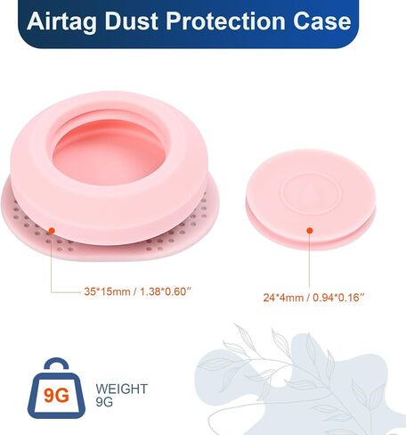 حافظة واقية مقاومة للغبار من AirTag، غطاء سيليكون مقاوم للماء لجهاز تتبع AirTag، ملصق آمن للأشياء الثمينة، أجهزة التحكم عن بعد، هواتف GPS، ملحقات مكتشف العناصر (قطعتان باللون الأسود) in Saudi Arabia