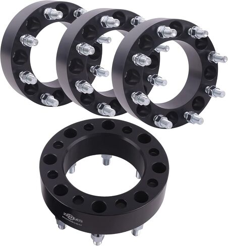 ZHTEAPR 1.5 Inch 8x165.1 8x6.5 to 8x170 Forged Wheel Adapters 9/16" Studs Compatible with Dodge Ford 8 Lug for 94-10 R-A-M 2500 03-10 3500 | 75-97 F250 F350 | 92-14 E250 E350 (Must be with 9/16 Lugs) in Saudi Arabia