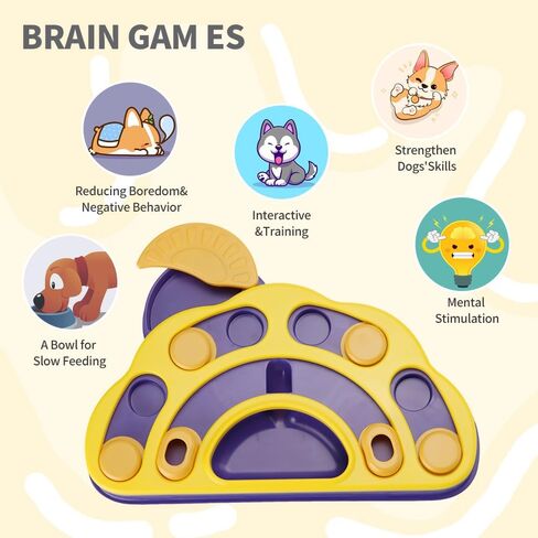 Dog Puzzle Toys, Pet Slow Food Feeder Food Dispenser, Dog Enrichment Toys for IQ Training and Brain Stimulation, Dogs Treat Puzzle for Small, Medium & Large Dogs in Saudi Arabia