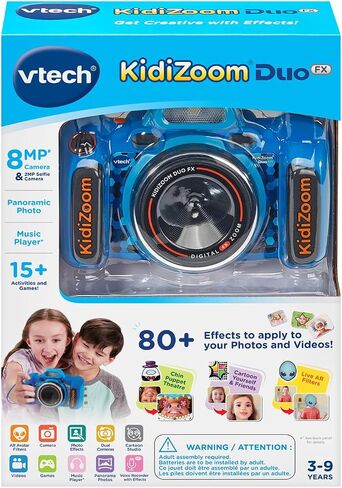 VTech KidiZoom Duo Camera FX Kids Digital Dual Cameras, Blue in Saudi Arabia