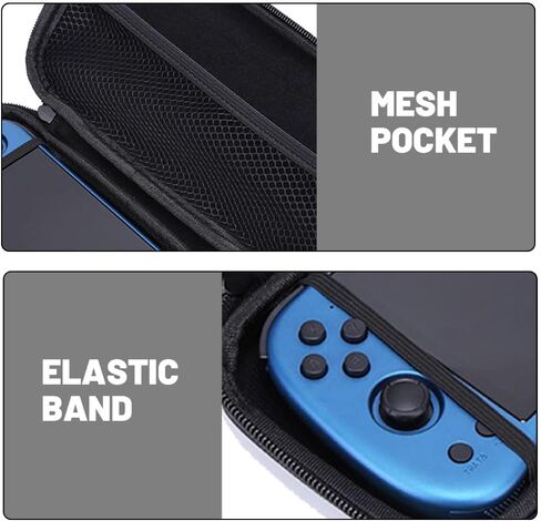 Hard Carrying Case for X55/X28 Handheld Game Console, EVA Waterproof Shockproof Multi-Function Accessories Travel Storage Bag in Saudi Arabia