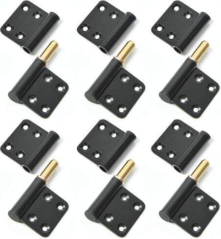 6 Pcs 4 Inch Lift Off Hinges Flag Hinges Black Door Hinge Lift-Off Hinge Removable Hinges in Saudi Arabia