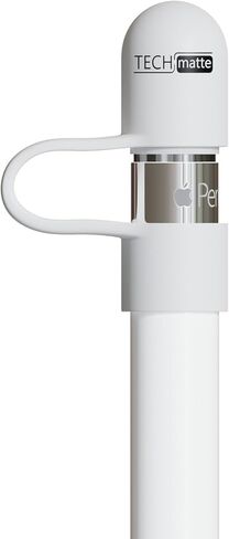 TechMatte 2 Pack Magnetic Replacement Caps Compatible with Apple Pencil 1st Generation-Cap Tether Included in Saudi Arabia