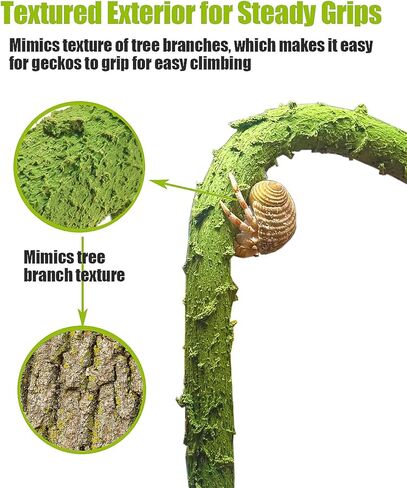 Hermit Crab Supplies Climbing Toys, Reptile Climbing Decor Vine, Bendable Bearded Dragon Accessories for Climbing 71 Inches in Kuwait