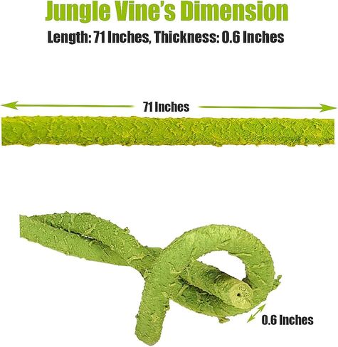 Hermit Crab Supplies Climbing Toys, Reptile Climbing Decor Vine, Bendable Bearded Dragon Accessories for Climbing 71 Inches in Kuwait