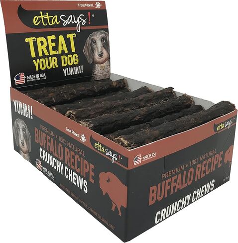 ETTA SAYS! Premium Crunchy Dog Chews, Grain-Free Dog Treats Pack of 36 – 4.5" Rabbit Dog Treats - Made in The USA, Good for Teeth, Easy to Digest Dog Chew in Kuwait