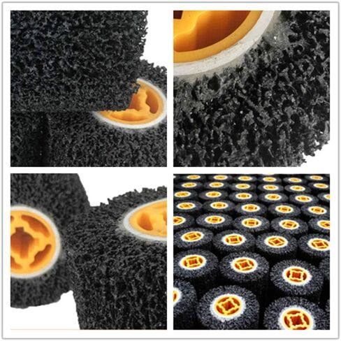 عجلة إزالة الطلاء والصدأ مقاس 115 × 100 × 19 مم، عجلة قرص كاشطة من البوليستر لتنظيف وإزالة الترسبات واللحامات وعجلة صدأ الطلاء والأكسدة in Kuwait