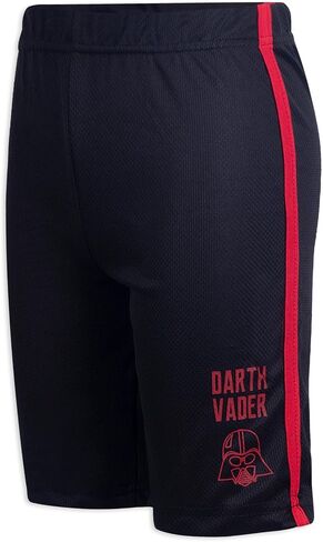 STAR WARS Darth Vander, Stormtrooper, Grogu Boys T-Shirt and Short Set for Toddler and Little Kids – Beige/Black/White in Saudi Arabia