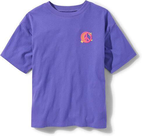 تي شيرت برسومات كبيرة الحجم للفتيات المراهقات بأكمام قصيرة من Sugar & Jade in Kuwait