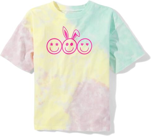 Sugar & Jade Girls' Teen Short Sleeve Oversized Graphic T-Shirt in Saudi Arabia