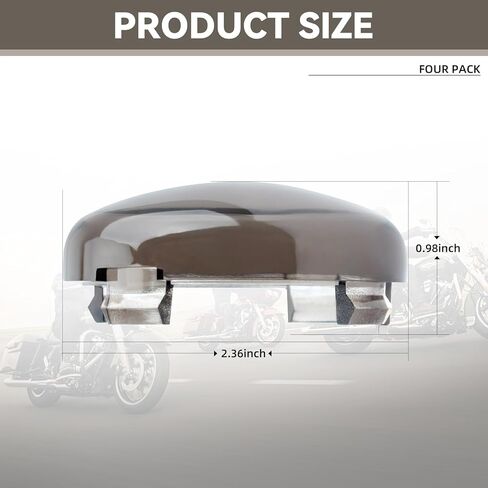 4 قطع غطاء عدسة إشارة الانعطاف الدخاني، متوافق مع Harley-Davidson Sportster Street Glide Road King Softail، Electra Glide in Kuwait