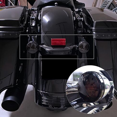 4 قطع غطاء عدسة إشارة الانعطاف الدخاني، متوافق مع Harley-Davidson Sportster Street Glide Road King Softail، Electra Glide in Kuwait