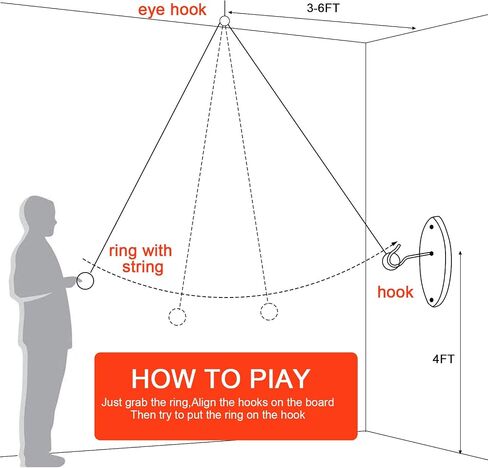 Hook and Ring Toss Game for Adults,Ring Toss Tailgating Game Set,Washer Game,Yard Games for Indoor/Outdoor Family Fun Party Game… in Saudi Arabia