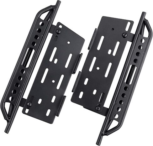 لمحوري SCX10 II 90046 الزاحف 1/10 RC سيارة معدنية لوحة خطوة جانبية مسند القدم دواسة لوحة RC الزاحف الجانب دواسة المتزلجون in Kuwait