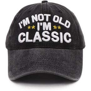 Funny Retirement or Birthday Gifts Hats for Men Women 2024,I'm Not Old Classic Baseball Cap Cool Retirement Gifts