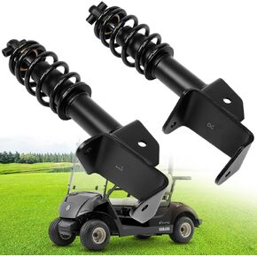 Yamaha Front Shocks Absorbers Set Fit Yamaha G29 Drive 2007-2016 Golf Cart Passenger and Driver Side OEM JW2-F3390-00-00 JW2-F3350-00 (Black)