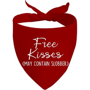 JXGZSO 1 Piece Free Kisses/Will You Be My Valentine/Stealing Hearts Dog Bandana Valentine's Day Dog Bandana (Be My Valentine D)