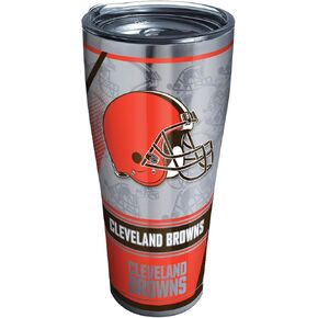 Tervis Triple Walled NFL Cleveland Browns Insulated Tumbler Cup Keeps Drinks Cold & Hot, 30oz - Stainless Steel, Edge in Saudi Arabia