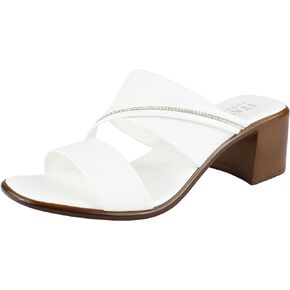 ITALIAN Shoemakers Coletty Dressy Comfortable Womens Low Block Heel Sandal Open Toe Supportive Arch Comfort