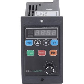 ATO 90W 7A Variable Frequency Drive (VFD), Single to Three Phase, 110V/120V Input & 220V Output with Copper Core Coil for Motor Control