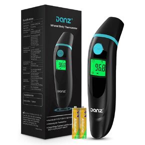 Forehead Thermometer for Adults, 4 in 1 Ear Thermometer for Kids, No Touch Baby Thermometer, Digital Thermometer with Fever Alarm and Object Measurement - Fast, Reliable and Accurate