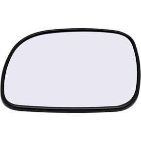 Driver Side Mirror Glass Assembly With Plastic Backing Plate Heated Compatible With Town & Country, Caravan, Grand Caravan, Voyager, Grand Voyager