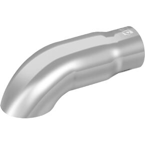 TriTrust Exhaust Tip, 2.5-3 inch inlet adjustable,Fit 2.5''/2.75''/3'' Outer diameter Tailpipe, 3.5'' Outlet 9'' Long Muffler Tip, Black Powder Coated Stainless Steel Tail Tip