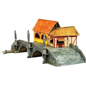 Innovative 3D-Puzzles - Medieval City - Trade Bridge 28 pcs 12½ 9½ 5 Clever Paper (537)