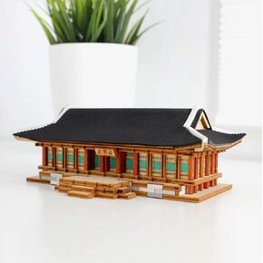 Model Kit, Korean 3D Wooden Puzzles Creative Toys Model Building Kits Gyeongbokgung Series - Gangnyeongjeon, Best Gift on Birthday Christmas Day [Made in Korea]