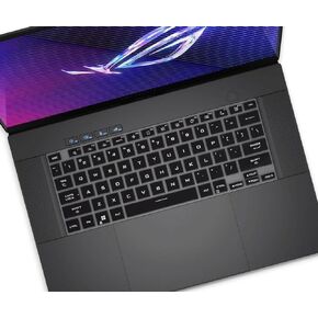 غطاء لوحة المفاتيح لجهاز ASUS ROG Zephyrus G16 2024 16 بوصة GU605 GU605MV GU605MI GU605MY GU605MZ GU605MU، ASUS ROG Zephyrus G14 2024 14 بوصة GA403UU GA403UV GA403UI واقي لوحة المفاتيح - أسود