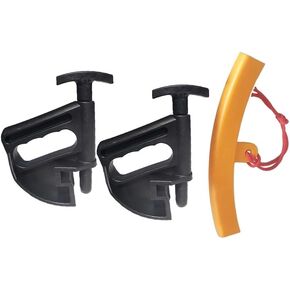 Tire Changer for Changing Bead Clamp Drop Center Tool Universal Rim Clamp (2 Black + 1 Yellow)