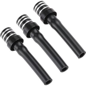 3pcs Black Gas Fuel Cap Valve Vent Breather Hose Tube Universal